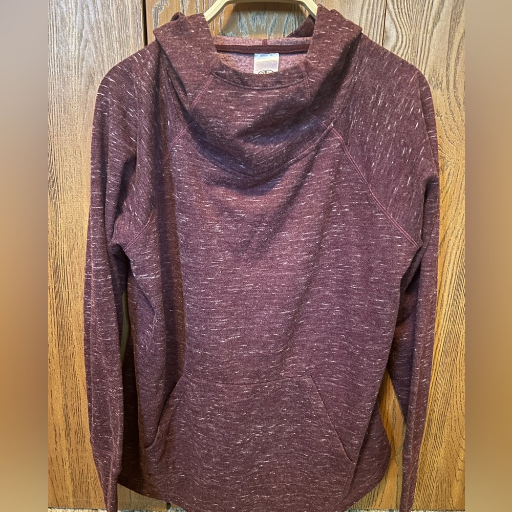 Athletic Works hooded pullover. Size: Large, Color: heathered plum.